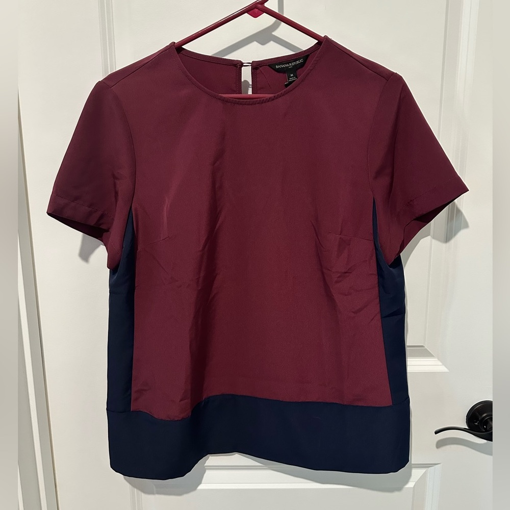 NWT ~ Banana Republic Color Block Top Medium